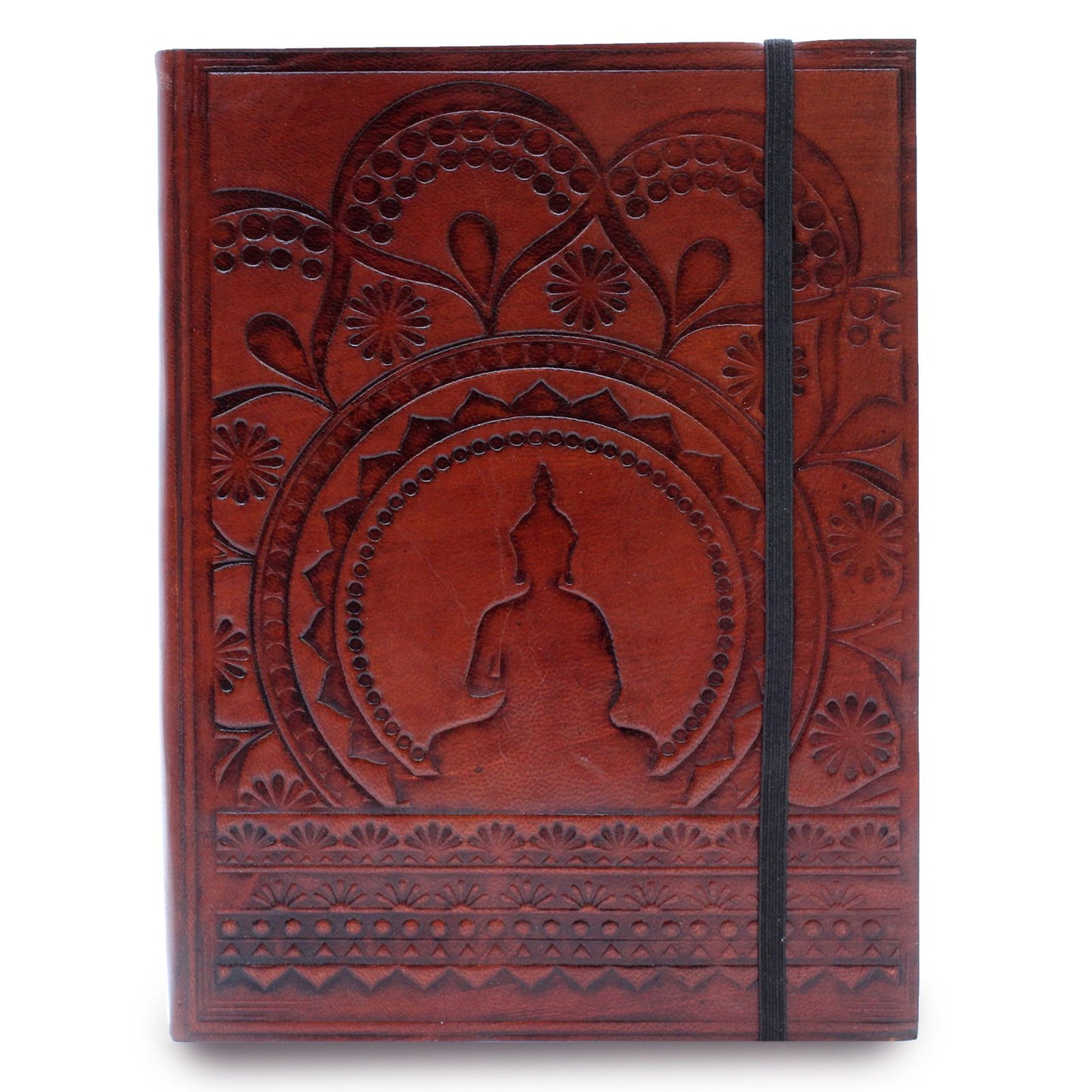 Medium Journal with strap - Tibetan Mandala