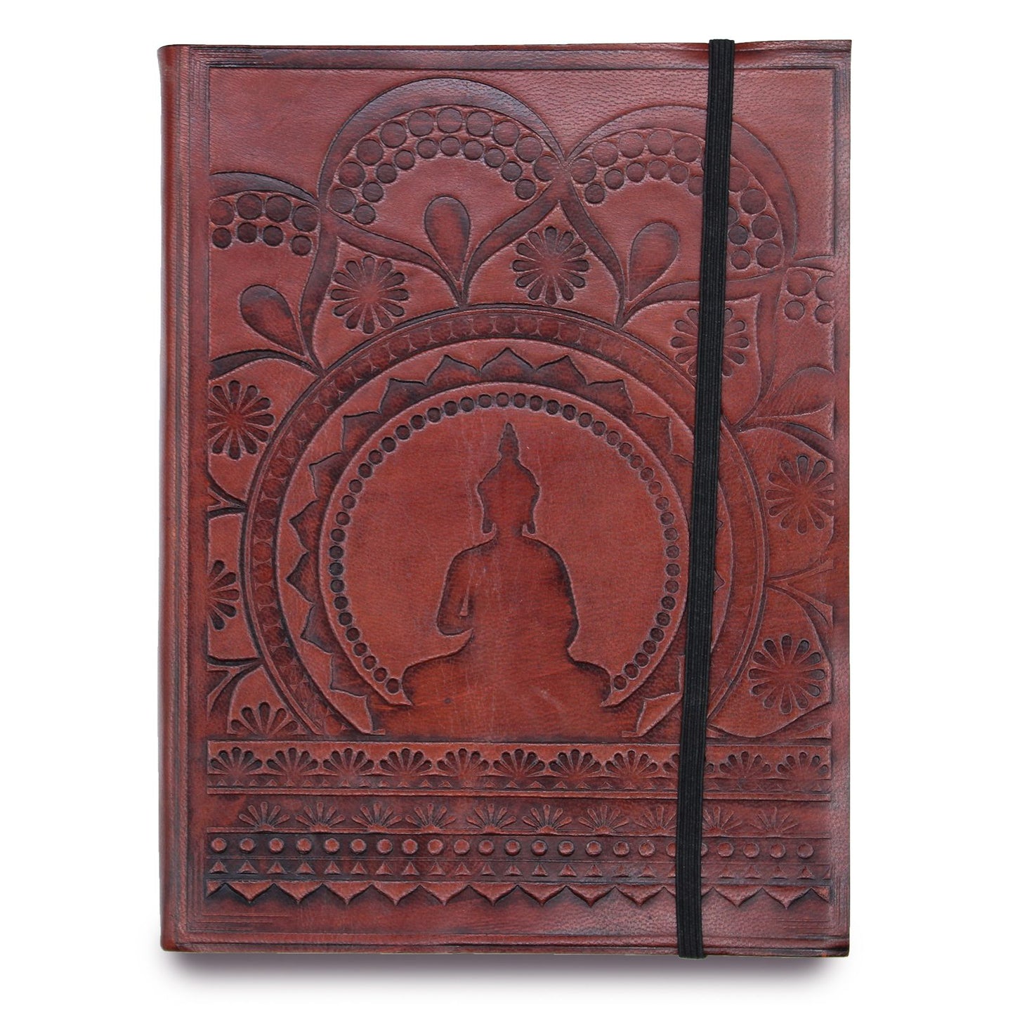 Medium Journal with strap - Tibetan Mandala