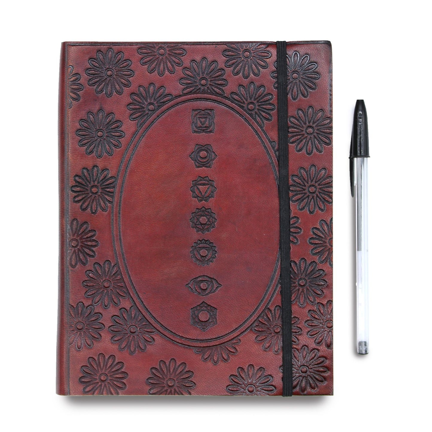 Medium Journal with strap - Tibetan Mandala