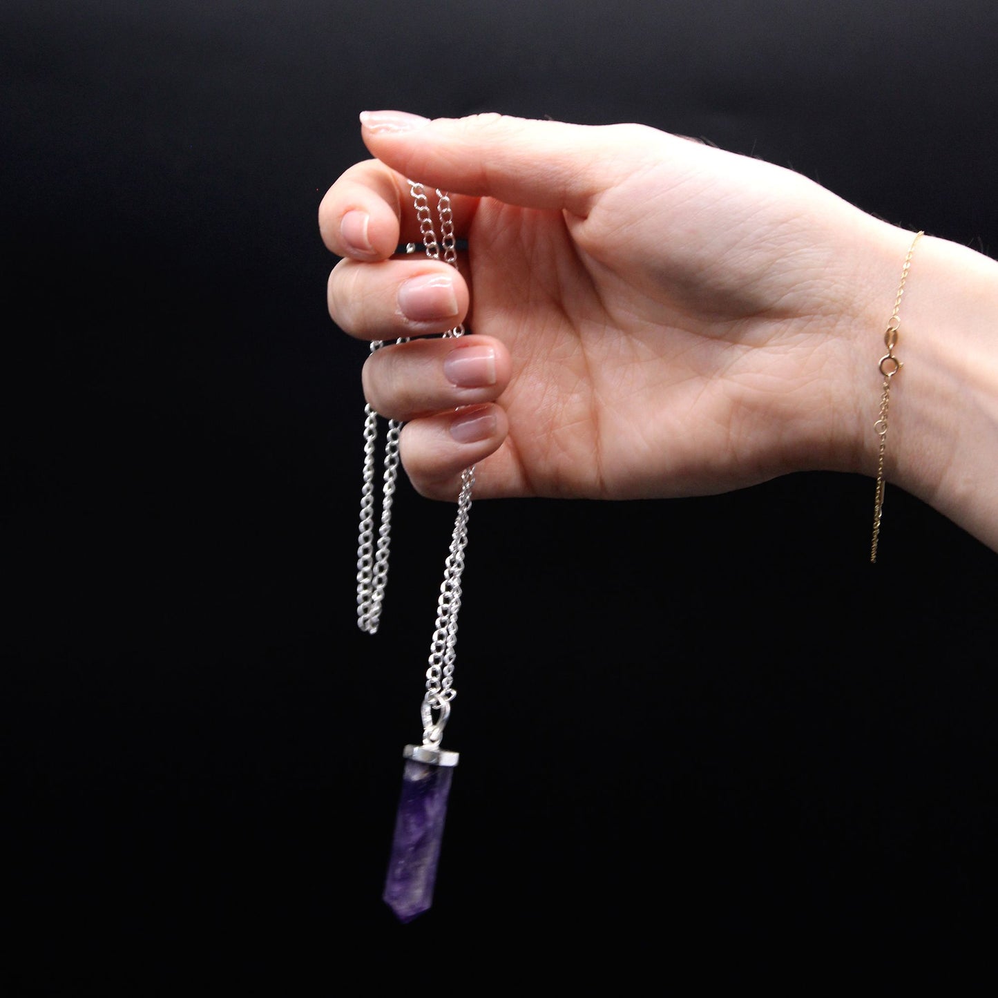 Tigers Eye Gemstone Classic Point Pendant