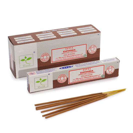 Premium Satya Incense 15gm - Euphoria (White Sage & Cinnamon)