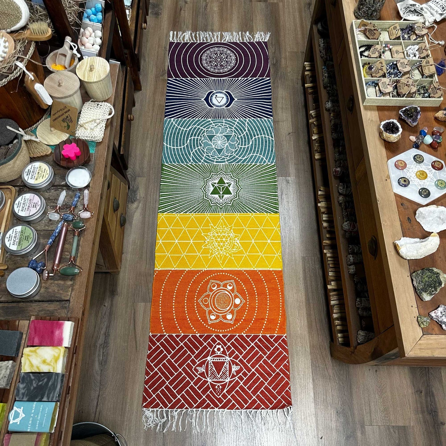 7 Chakras Yoga Rug - 60x200cm