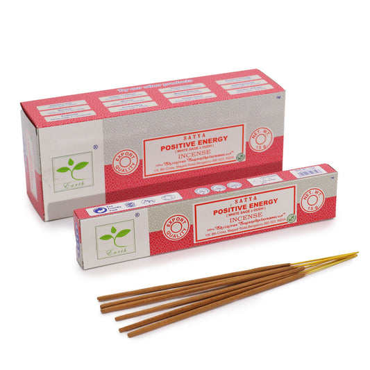 Premium Satya Incense 15gm - Positive Energy (White Sage & Oudh)