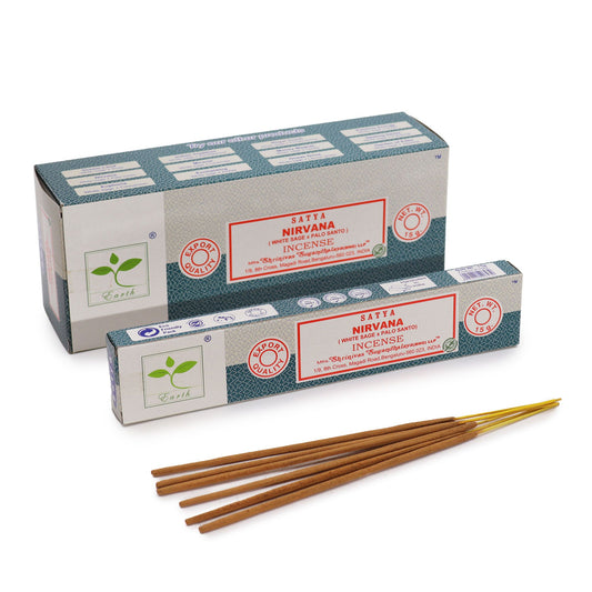Premium Satya Incense 15gm - Nirvana (White Sage & Palo Santo)