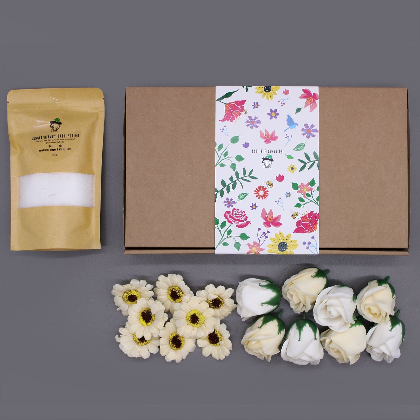 Salt & Flowers Bath Set - Cold & Flu