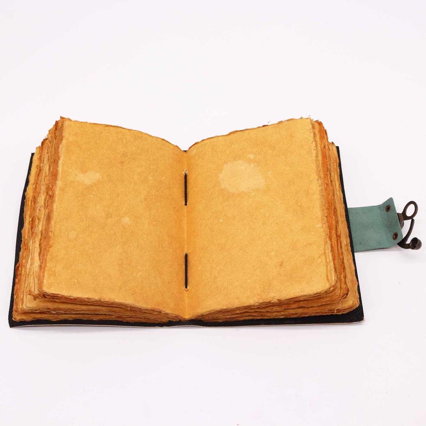 Leather Moon Phases Tea-Stained Journal