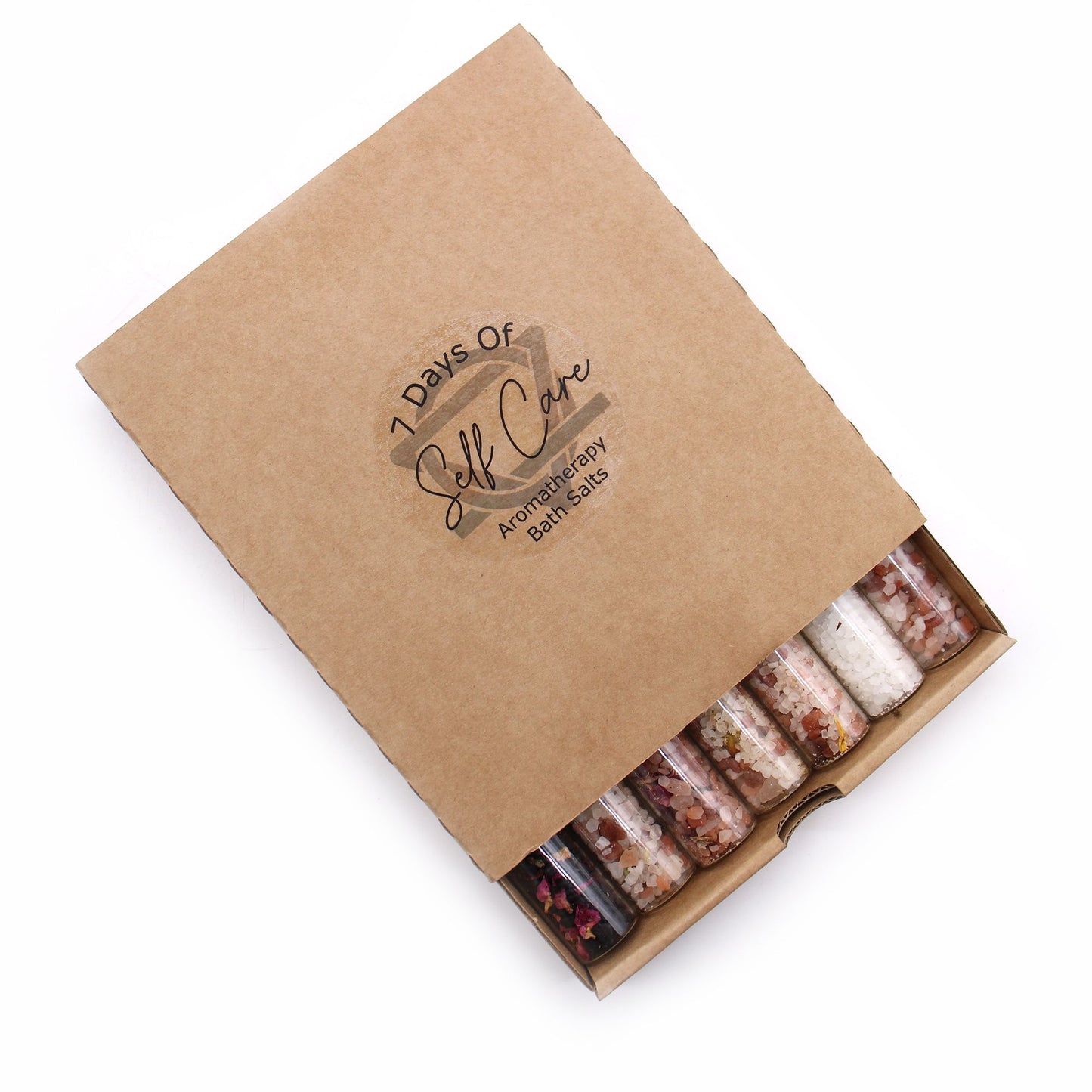 Gift Pack of 7 Self-care Bath Salts Vials