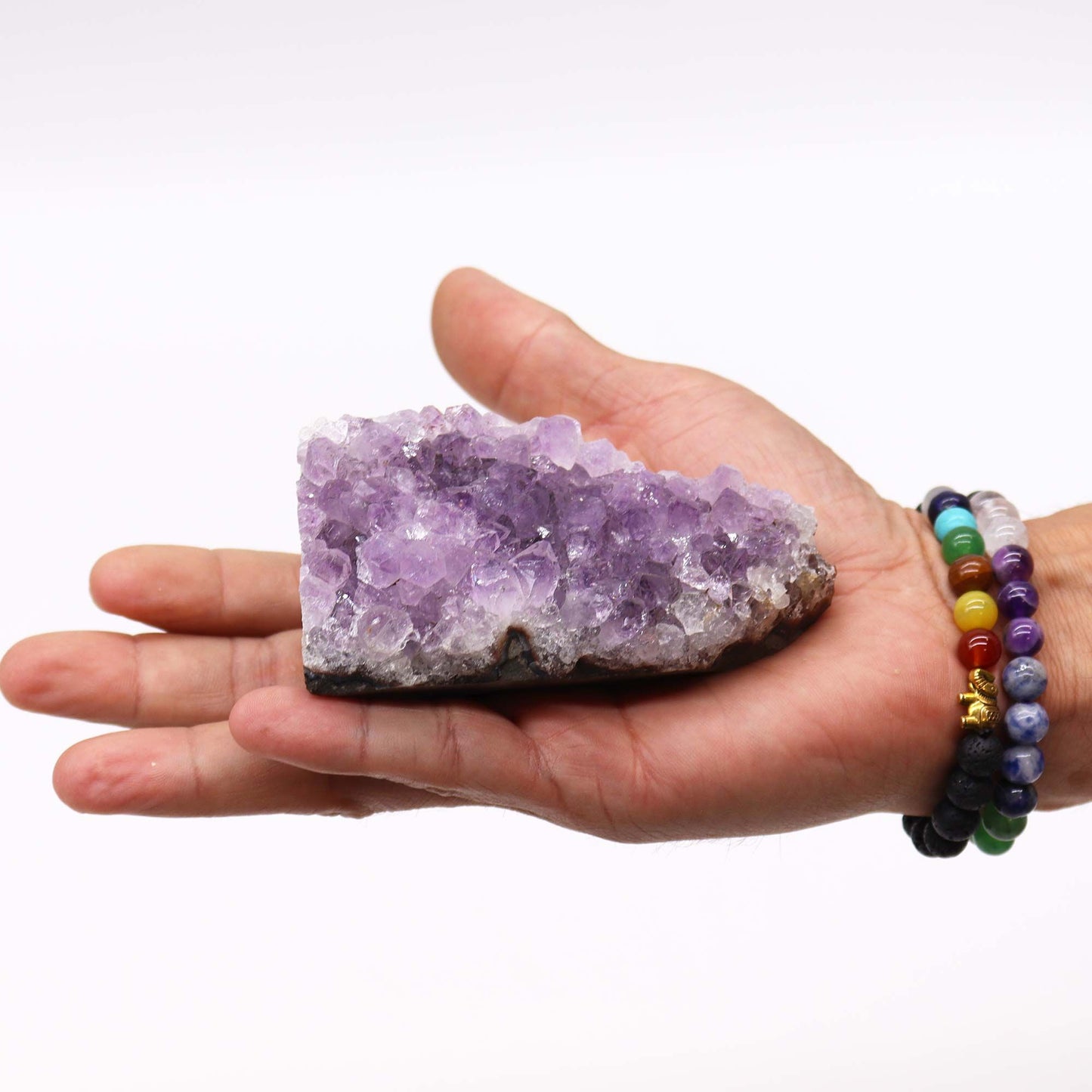 Natural Raw High Grade Amethyst Standing Cluster