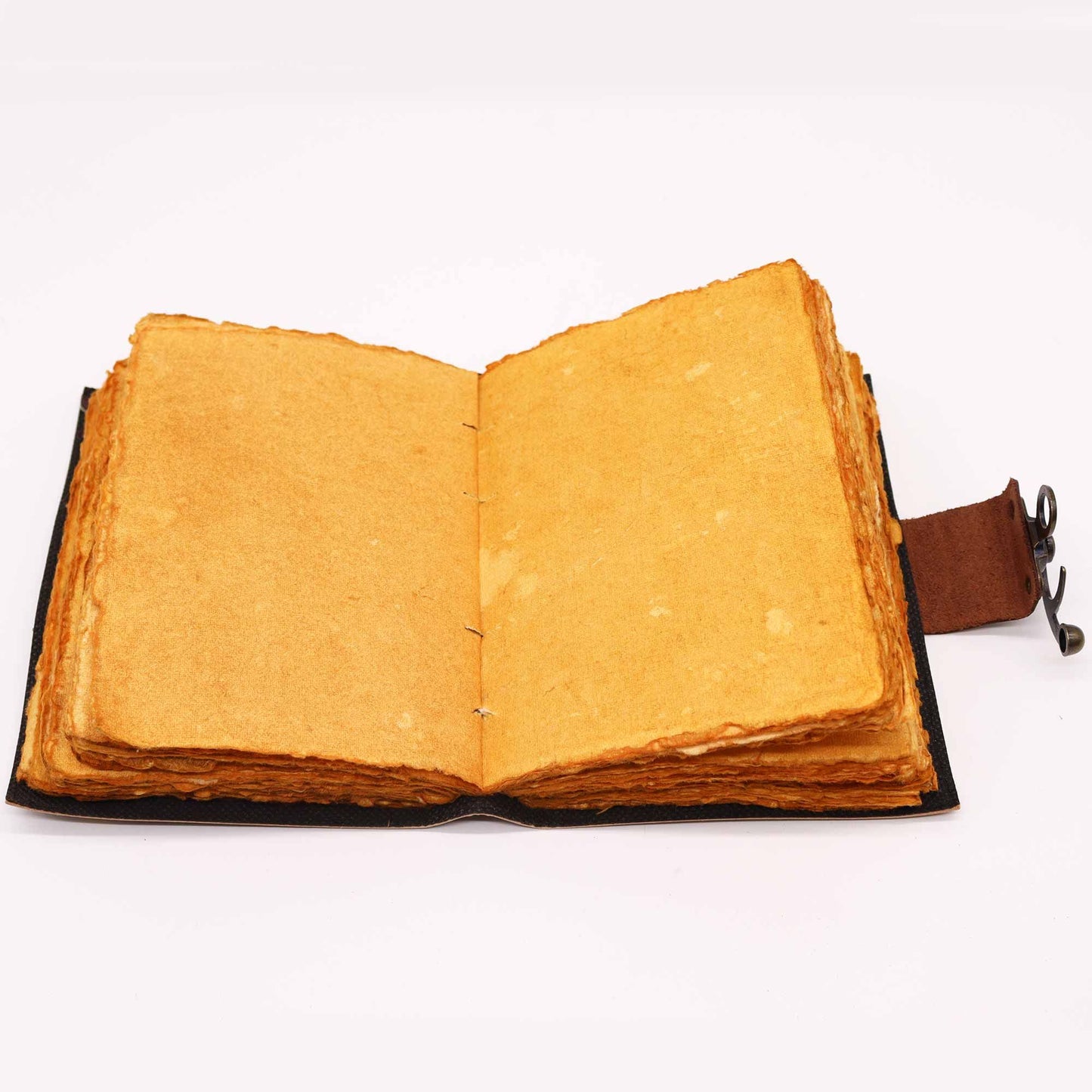 Leather Lotus Mandala Tea Stained Journal