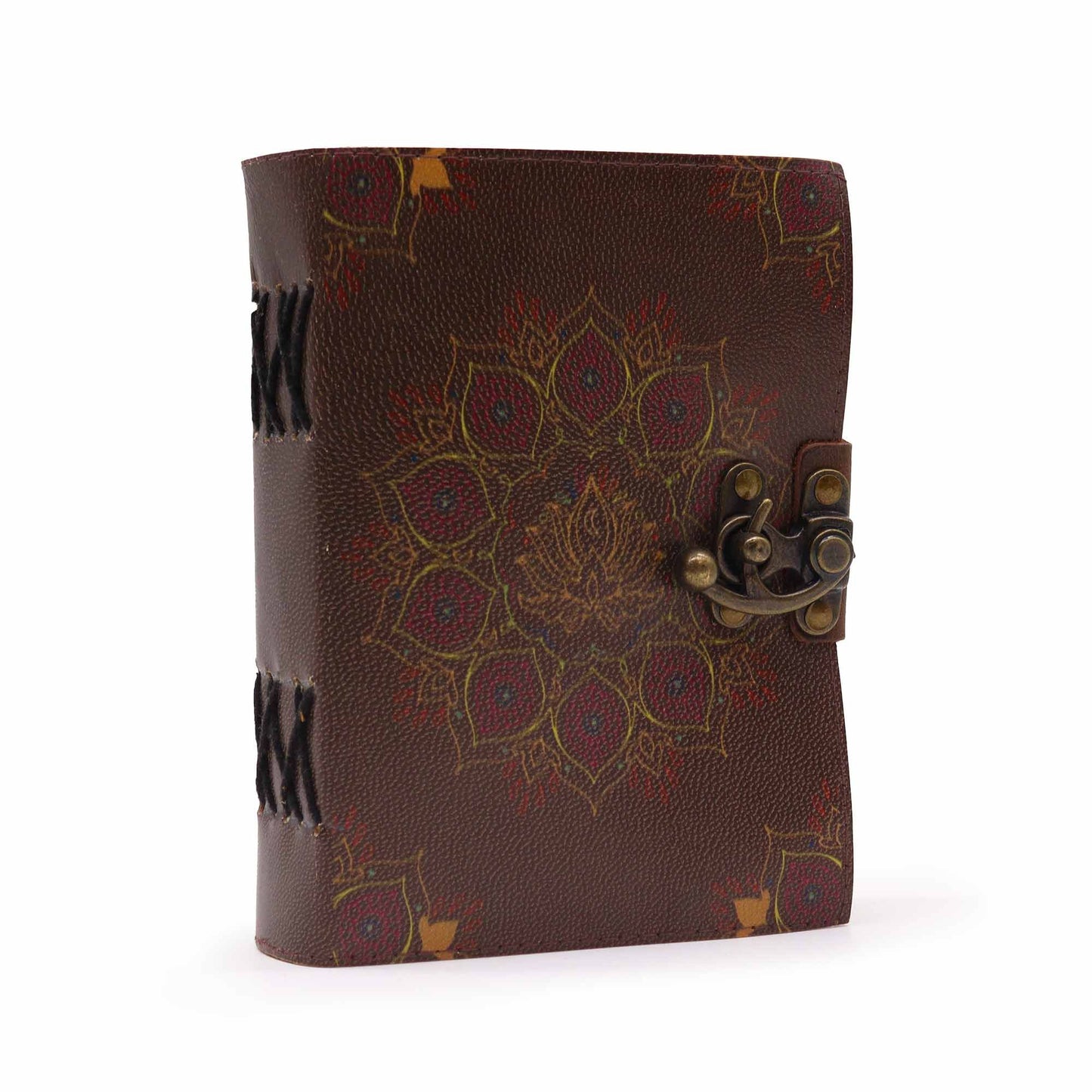 Leather Lotus Mandala Tea Stained Journal