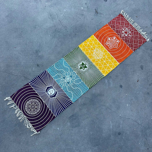 7 Chakras Yoga Rug - 60x200cm