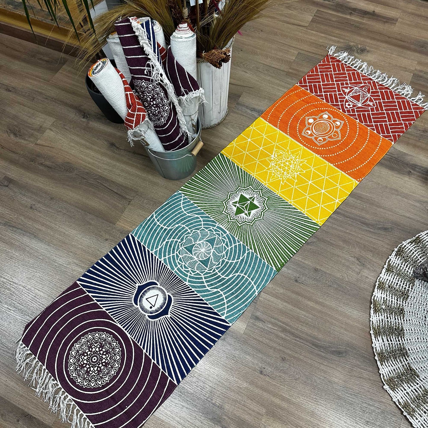 7 Chakras Yoga Rug - 60x200cm