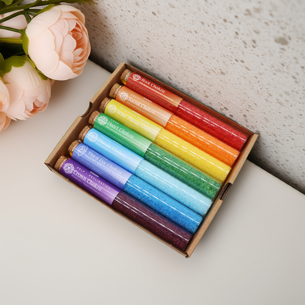 Chakra Bath Salt Vials Collection
