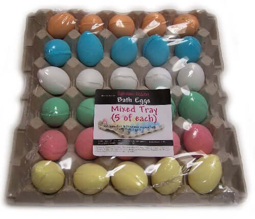 30 Bath Bombs in a Egg Tray
