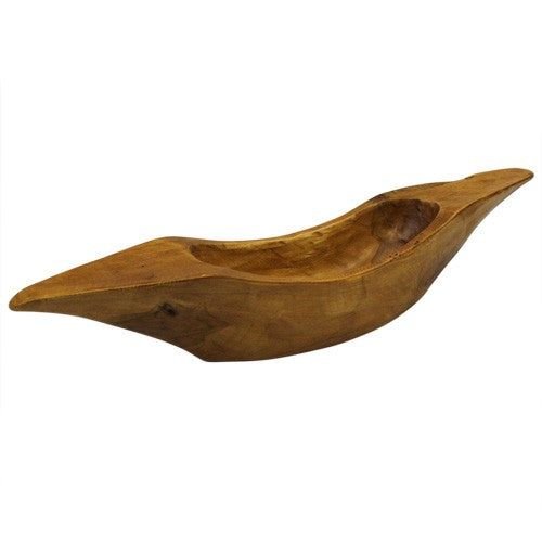 Hand Carved Teak Wooden Greek Style Bowl aprox 45cm