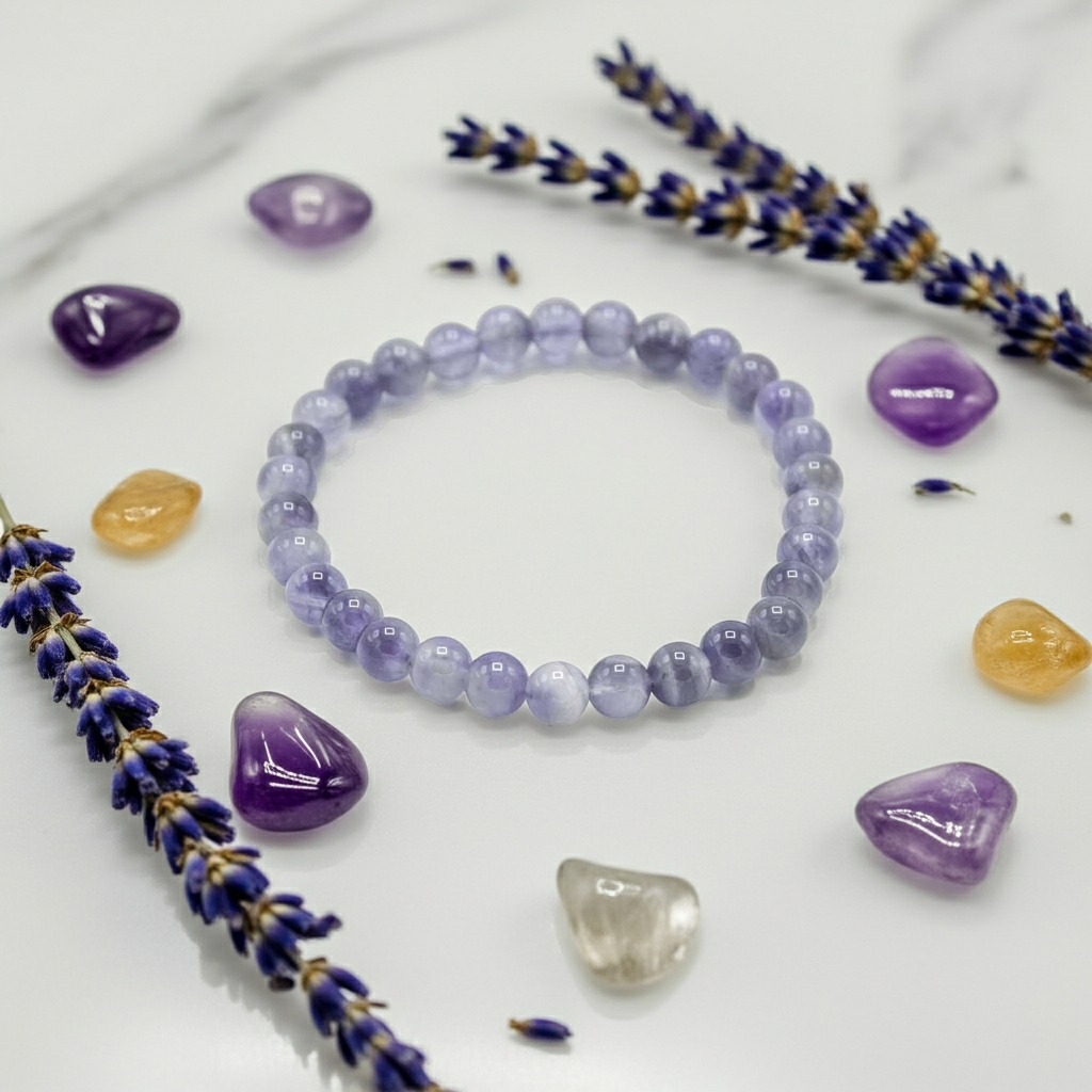 Gemstone Manifestation Bracelet - Amethyst - Calmness