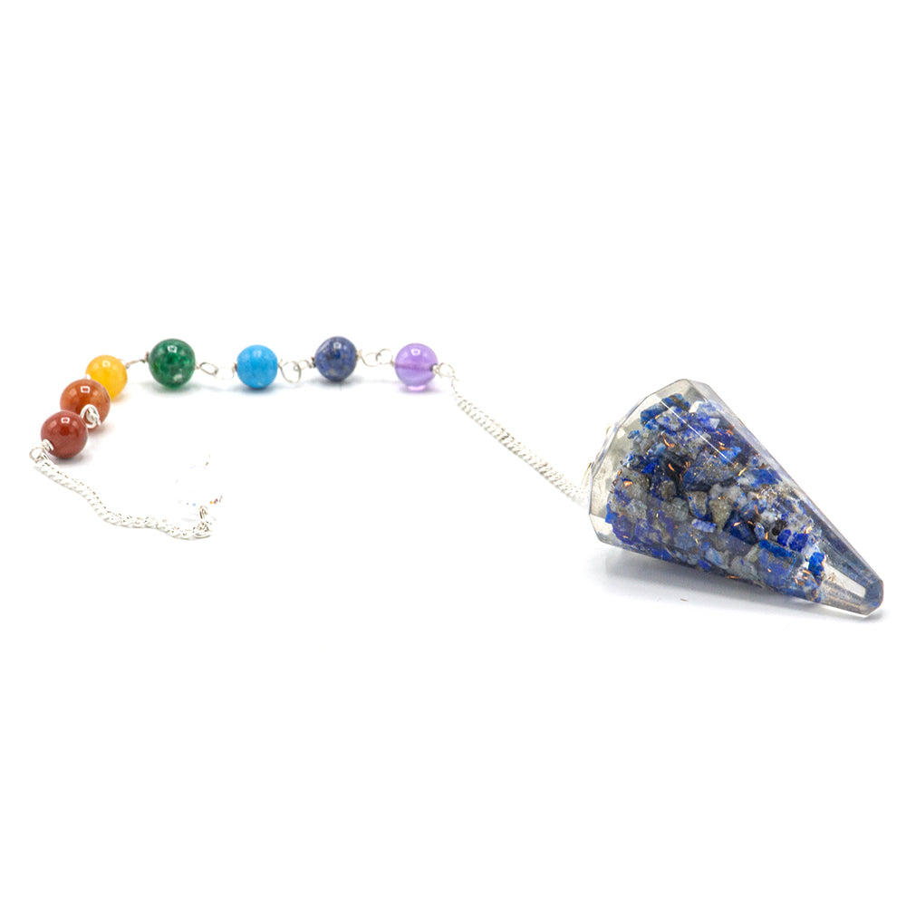 Orgonite Power Chakra Pendulum - Lapis