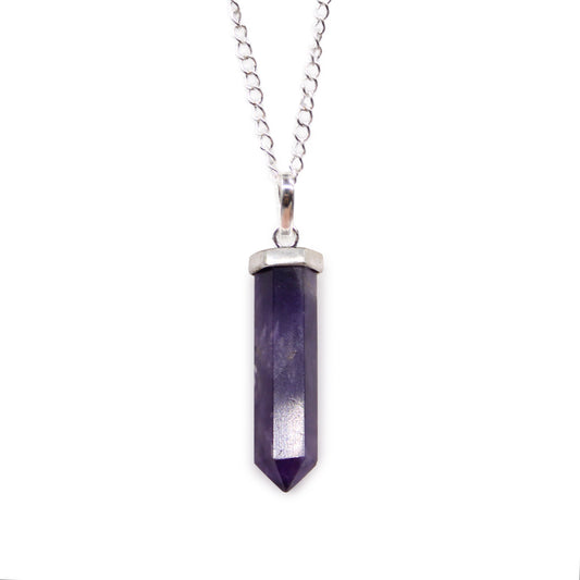 Gemstone Classic Point Pendant - Amethyst