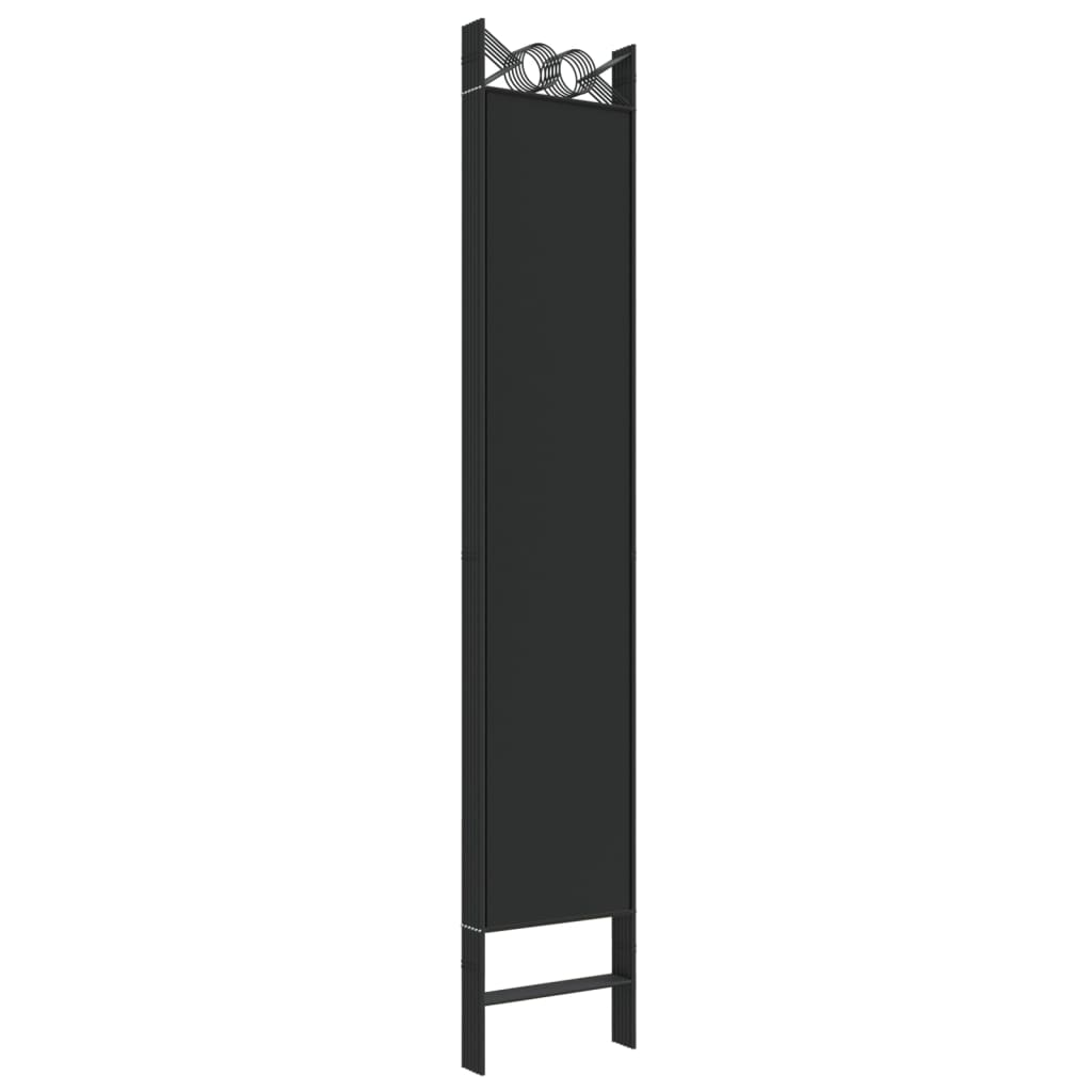 vidaXL 6-Panel Room Divider Black 240x220 cm Fabric