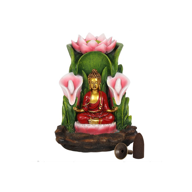 Colourful Buddha Backflow Incense Burner