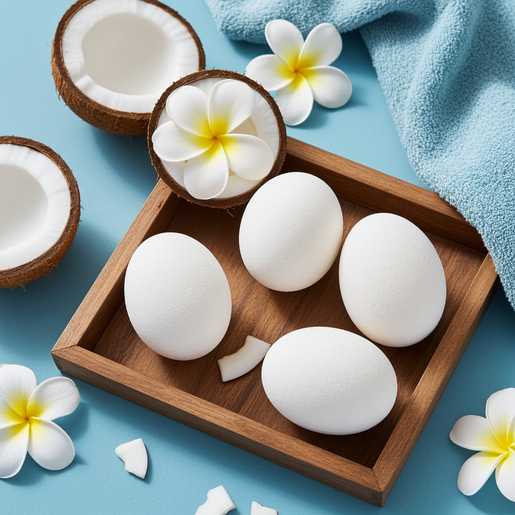 Set of 30 Coconut Bath Eggs
