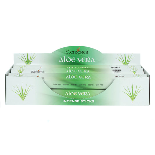 Set of 6 Packets of Elements Aloe Vera Incense Sticks