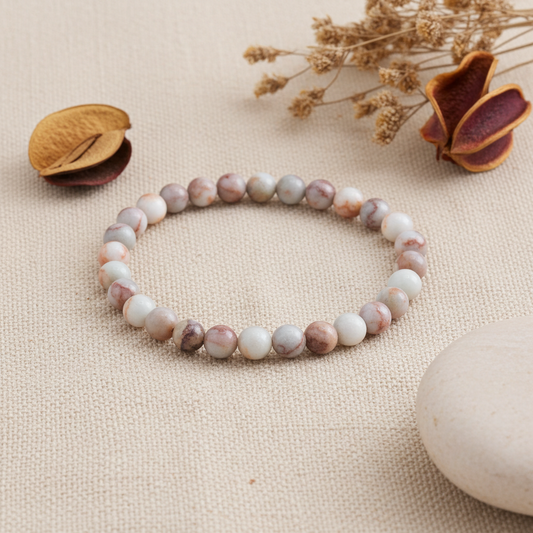 Gemstone Manifestation Bracelet - Blood Spider Stone - Family Bonds