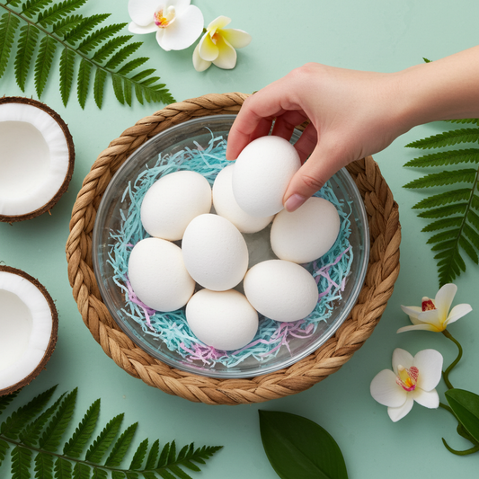 Set of 30 Coconut Bath Eggs