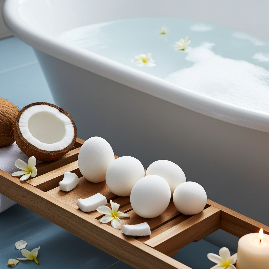 Set of 30 Coconut Bath Eggs