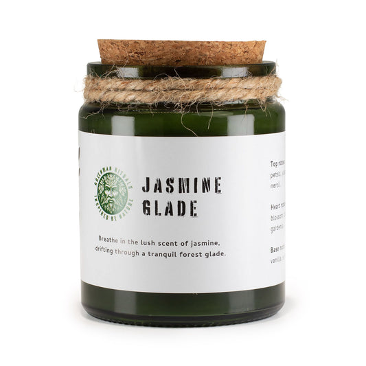 Greenman Woodwick Soy Candle - Jasmine Glade