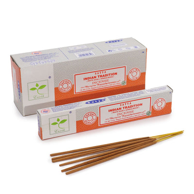 Premium Satya Incense 15gm - Indian Tradition (White Sage & Sandalwood)