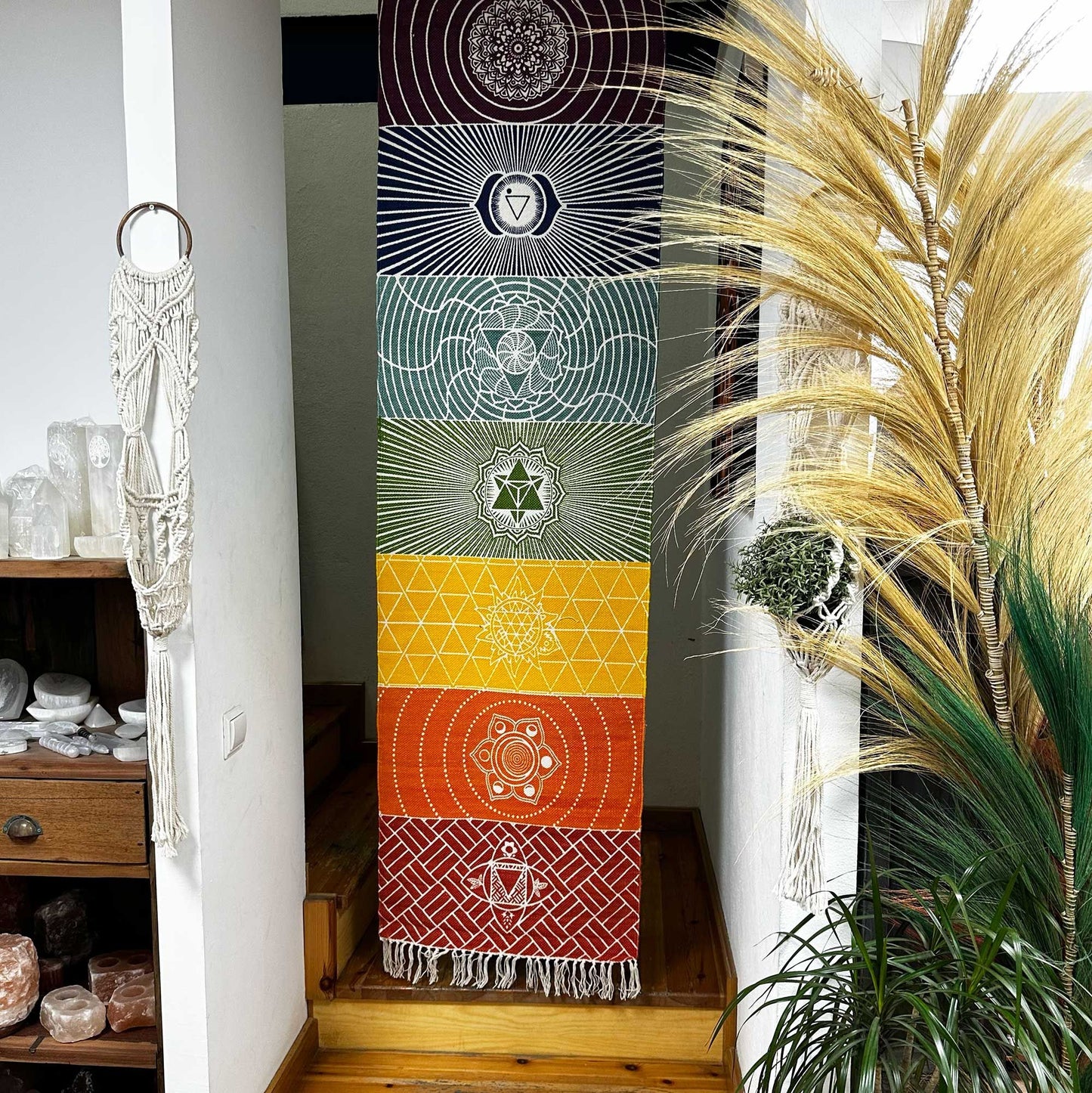 7 Chakras Yoga Rug - 60x200cm