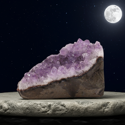 Natural Raw High Grade Amethyst Standing Cluster