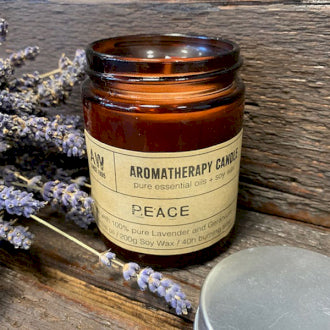 Hand Poured Vegan Candle - Peace